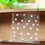 50Pcs/lot Cute Heart Theme Cookie Bags