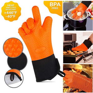 Guardians of the Kitchen: Thick Heat Resistant Oven Gloves