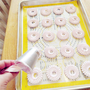 Elevate Your Baking with 2 Sizes Stainless Steel Decorating Tips
