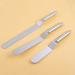 Frosting Bliss: Stainless Offset Steel Spatula