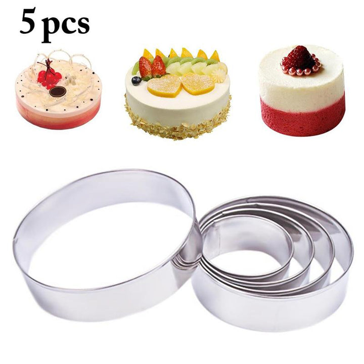 5-Piece Mini Mousse Cake Rings