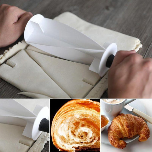 Plastic Croissant Cutter - Craft Perfect Pastries with Precision