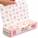 50Pcs Wax Paper Food Wrapping Paper Greaseproof Baking Soap Packaging Paper Sandwich Hamburger Food Candy Greaseproof Wax Paper
