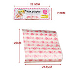 50Pcs Wax Paper Food Wrapping Paper Greaseproof Baking Soap Packaging Paper Sandwich Hamburger Food Candy Greaseproof Wax Paper